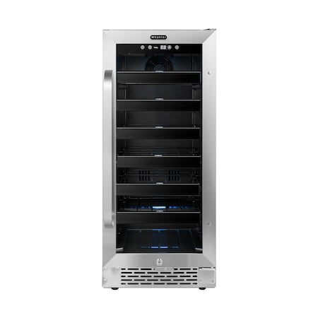 Whynter 15 inch Built-In 33 Bottle Undercounter Stainless Steel Wine Refrigerator BWR-308SB